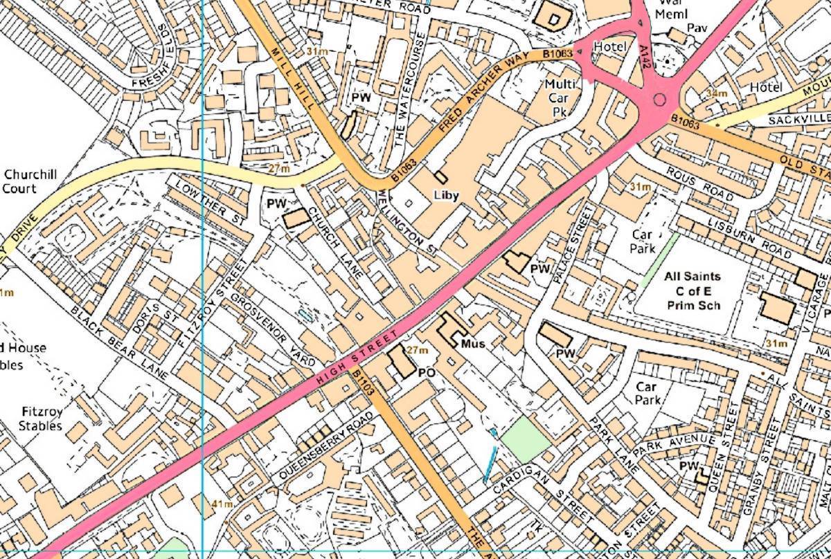 Newmarket Street Map